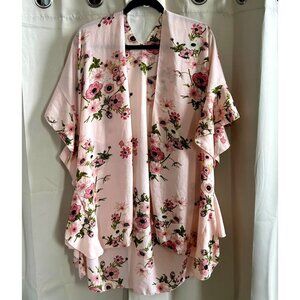 JAck Missy Womens Kimono Floral Romantic Coquette Boho Chic Cottagecore 17669